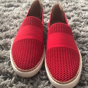 Red Ugg slip on shoes, Great for the summer/fall